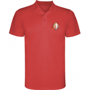 Monzha sportowa koszulka męska polo z krótkim rękawem, m, czerwony