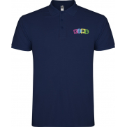 Star koszulka dziecięca polo z krótkim rękawem, 7/8, niebieski