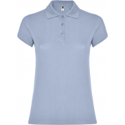 Star koszulka damska polo z krótkim rękawem, 2xl, niebieski
