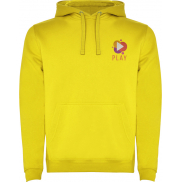 Urban męska bluza z kapturem, s, żółty