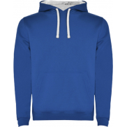 Urban męska bluza z kapturem, xl, niebieski, biały