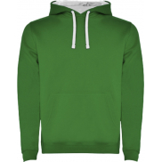 Urban męska bluza z kapturem, xs, zielony, biały