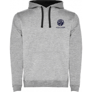 Urban męska bluza z kapturem, s, szary, czarny