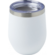 Corzo miedziany kubek próżniowy ze stali nierdzewnej z recyklinku z certyfikatem RCS 350 ml, biały