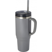 Melbourne kubek ze słomką z certyfikatem RCS 1200 ml, szary
