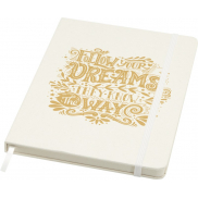 Bass notatnik A5 z recyklingu, z kartkami w linie, biały