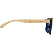Okulary przeciwsłoneczne Tan z bambusowymi zausznikami, żółty