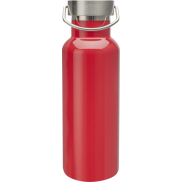 Thor butelka na wodę o pojemności 500 ml wykonana ze stali nierdzewnej z certyfikatem RCS, czerwony
