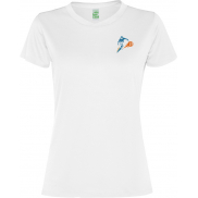 Damski t-shirt z krótkim rękawem Slam, 2xl, biały