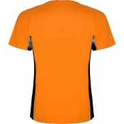 Shanghai sportowa koszulka męska z krótkim rękawem, s, pomarańczowy, czarny