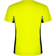Shanghai sportowa koszulka dziecięca z krótkim rękawem, 12, żółty, czarny