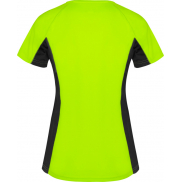 Shanghai sportowa koszulka damska z krótkim rękawem, l, zielony, czarny