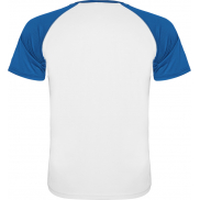 Indianapolis sportowa koszulka unisex z krótkim rękawem, s, biały, niebieski