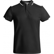 Tamil sportowa koszulka męska polo z krótkim rękawem, xl, czarny, biały