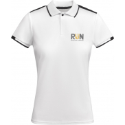 Tamil sportowa koszulka damska polo z krótkim rękawem, 2xl, biały, czarny