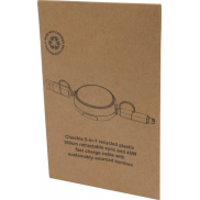 Chechia zwijany kabel do synchronizacji danych i szybkiego ładowania 5 w 1 45 W o długości 100 cm z tworzyw sztucznych pochod, b