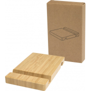 Bubup bambusowy dwukątowy stojak na tablet i telefon, brazowy