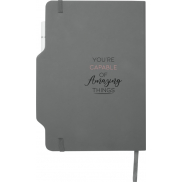 Nexus notatnik A5 w twardej okładce z długopisem i ołówkiem, szary