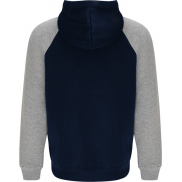 Badet dwukolorowa bluza z kapturem unisex, m, niebieski, szary