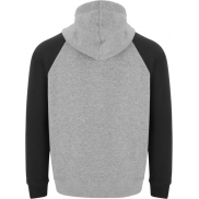Badet dziecięca dwukolorowa bluza z kapturem, 3/4, szary, czarny