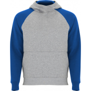 Badet dziecięca dwukolorowa bluza z kapturem, 5/6, szary, niebieski