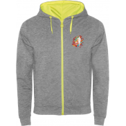 Fuji bluza unisex, 2xl, szary, żółty