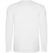 Dziecięca koszulka sportowa Montecarlo z długim rękawem, 4, biały