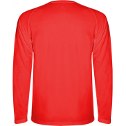 Dziecięca koszulka sportowa Montecarlo z długim rękawem, 4, czerwony