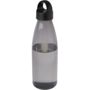 Bergen butelka na wodę o pojemności 800 ml z tworzyw sztucznych pochodzących z recyklingu, czarny