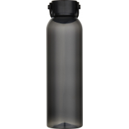 Sky butelka na wodę o pojemności 630 ml z tworzyw sztucznych pochodzących z recyklingu, posiadająca certyfikat RCS , czarny