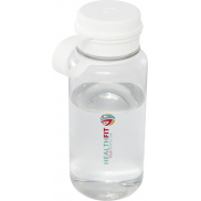 Butelka sportowa Ryder z materiału RPET, z certyfikatem RCS, o pojemności 900 ml, z wielofunkcyjną zakrętką, biały