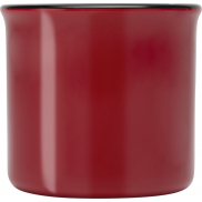 Bari kubek ceramiczny o pojemności 240 ml z błyszczącym wykończeniem, czerwony