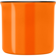 Bari kubek ceramiczny o pojemności 240 ml z błyszczącym wykończeniem, pomarańczowy