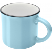 Bari kubek ceramiczny o pojemności 240 ml z błyszczącym wykończeniem, niebieski