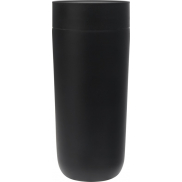 Camden kubek o pojemności 350 ml ze stali nierdzewnej z certyfikatem RCS z ceramiczną wyściółką, czarny