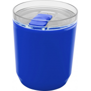 Hudson kubek z podwójnymi ściankami o pojemności 180 ml wykonany z tworzyw sztucznych pochodzących z recyklingu, niebieski