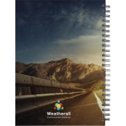 Desk-Mate® kalendarz A5 w twardej okładce bez dat, biały, czarny