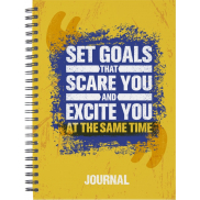 Desk-Mate® dziennik A5 w twardej okładce, biały, czarny