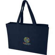 Torba plażowa Siam z materiału frotte z recyklingu GRS, o pojemności 13 l, niebieski