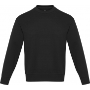 Jet sweter unisex Aware™ z okrągłym dekoltem z materiałów z recyklingu, s, czarny