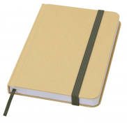 Reed notatnik A6 z twardą okładką z materiałów z recyklingu i gładkimi stronami, zielony