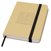 Reed notatnik A6 z twardą okładką z materiałów z recyklingu i gładkimi stronami, czarny