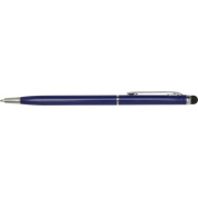 Ore aluminium ballpoint pen with stylus (blue ink), niebieski