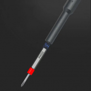 Wkrętak i 30-częściowy zestaw naprawczy SCX.design T20 w aluminiowej obudowie, czarny