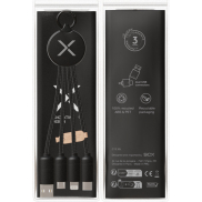 SCX.design C14 kabel do ładowania 5 w 1 o mocy 20 W, czarny