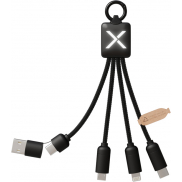 SCX.design C13 kabel do ładowania 5 w 1 o mocy 20 W, czarny
