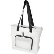 Składana torba na zakupy EcoFold z materiału RPET, o pojemności 16 l, biały