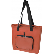 Składana torba na zakupy EcoFold z materiału RPET, o pojemności 16 l, pomarańczowy