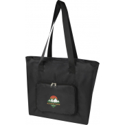 Składana torba na zakupy EcoFold z materiału RPET, o pojemności 16 l, czarny