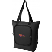 Składana torba termiczna EcoFold z materiału RPET, o pojemności 15 l, czarny